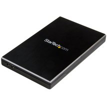 StarTech.com 2.5&quot; SATA USB 3.1 Gen 2 Hard Drive Enclosure - w/ USB Type C and Ty - £44.32 GBP