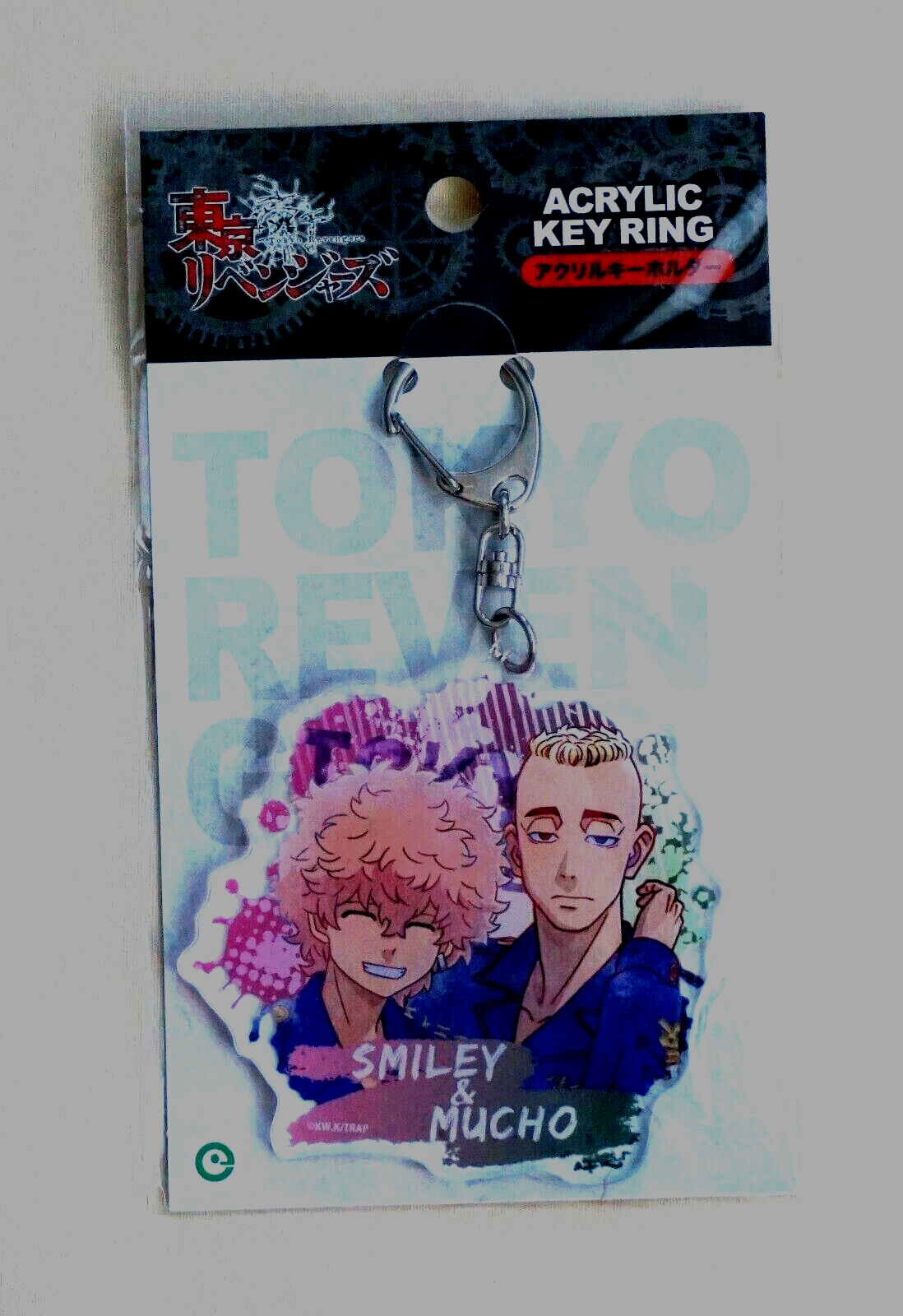 New Japan Tokyo Revengers Smiley &amp; Mucho Acrylic Key Chain Ring 81x 75x 3mm - $6.88