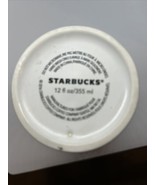 2016 Red Starbucks Coffee Ceramic Christmas Lights Travel Mug Tumbler 12oz - $19.33 CAD