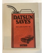 1973 Datsun Saves Vintage Print Ad Advertisement pa12 - £5.91 GBP