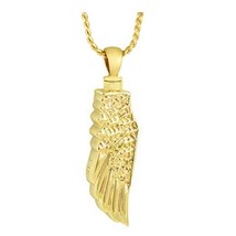 Angel Wing 14 KT Gold Cremation Jewelry Urn - £575.38 GBP