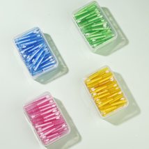 60 Pcs/Box Toothpick Dental Interdental Brush 0.6-1.5Mm Cleaning Between Teeth  - £13.44 GBP