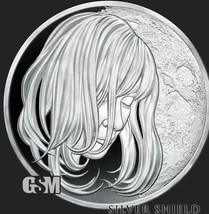 2022 1OZ Woman in the Moon Proof - Silver Shield .999 Lunar Round &quot;444 Minted&quot; - £97.31 GBP