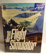 Microsoft Flight Simulator MS DOS 1993 - box &amp; Pilot&#39;s book - NO DISCS  ... - £6.45 GBP