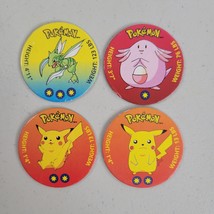 Pokemon Battle Discs/Pogs Coins - Scyther, Pikachu, Chansey 1995-1998 Lot of 4 - £8.55 GBP