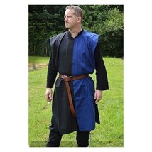 Medieval Knight Costume Mens Tunic Open Side Men Cosplay Reenactment LARP - £40.93 GBP