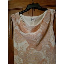 Studio Y Maxi Sundress Dress Size 13 Juniors Off White Peach Cream - £11.58 GBP