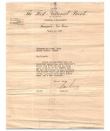 1927 First National Bank Of Tucumcari Letterhead Farmers Nat&#39;l Bank Cros... - $116.79 CAD
