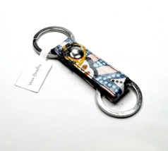 Vera Bradley Charmont Meadow Blue Multi Color Keychain Keyring Tag New - £9.14 GBP