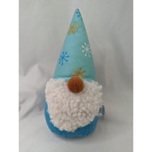 Target Gnome Plush 8 Inch  Blue Snowflakes 2021 Stuffed Animal Toy - £5.55 GBP