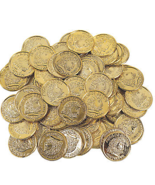 144 pc - Plastic Gold Coins - #WS39/525 - £6.28 GBP