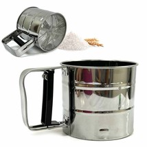 3 Cup Stainless Steel Flour Sifter Chef Craft Baking Mesh Powdered Sugar... - £18.32 GBP