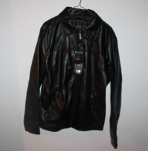 Black Bomber Jacket Suede by R Rossi Size M SZ Medium Italy Black &amp; Gold... - $78.99