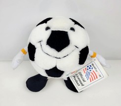 Dakin Mastercard Soccer Ball Man Plush 1994 USA World Cup 6&quot; Vintage NEW... - $33.99