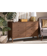 Quincia Ash Walnut 6-Drawer Dresser - $7,624.47 MXN