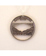 West Virginia, Cut-Out Coin Jewelry, Necklace - $21.79