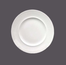 Sovereign Potters A216-67 all-white dinner plate. Athena with platinum edge. - £31.33 GBP
