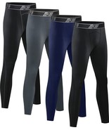 Hoplynn 4 Pack Youth Boy’S Compression Pants Leggings Tights Athletic Ba... - £31.45 GBP