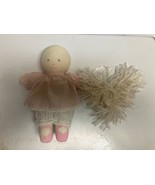 Pauline Bjonness Jacobsen Doll 9 Inches Cloth Hair Detached Stains - $13.86