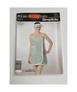 Simplicity Sewing Pattern 2111 Size A xs-xl Misses&#39; Bath Wrap and Head Wrap - £3.89 GBP