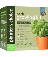 Herb Garden Growing Kit + Herb Grinder - Complete Kitchen Gardening Kit ... - £41.77 GBP