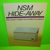 NSM Hide-Away Original German Phonograph Jukebox Music Promo Sales Flyer - £17.84 GBP