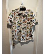 Lucky Brand California HWY 1 Scenic Retro Surfing VW Bus Button Shirt Me... - €21,18 EUR