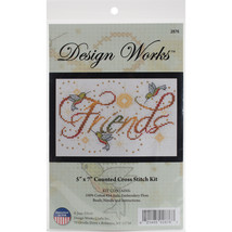Design Works Counted Cross Stitch Kit 5&quot;X7&quot;-Friends Mini (14 Count) - $19.04