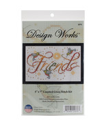 Design Works Counted Cross Stitch Kit 5&quot;X7&quot;-Friends Mini (14 Count) - $349.27 MXN