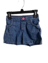 Jumping Bean Girls Size 7 Blue Denim Shorts Elastic Back - £3.56 GBP