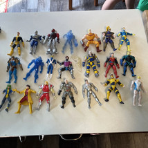 Lot of 21 Vintage Toy Biz Marvel Figures 1990s Iron Man X Men - £66.59 GBP