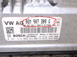 AUDI/PORSCHE/ 3.0L /A6/SQ5    ENGINE /COMPUTER image 2
