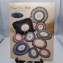 Vintage Cross Stitch Patterns, Count on Hoops by Pat Waters, Country Crafts Leaf - $7.85