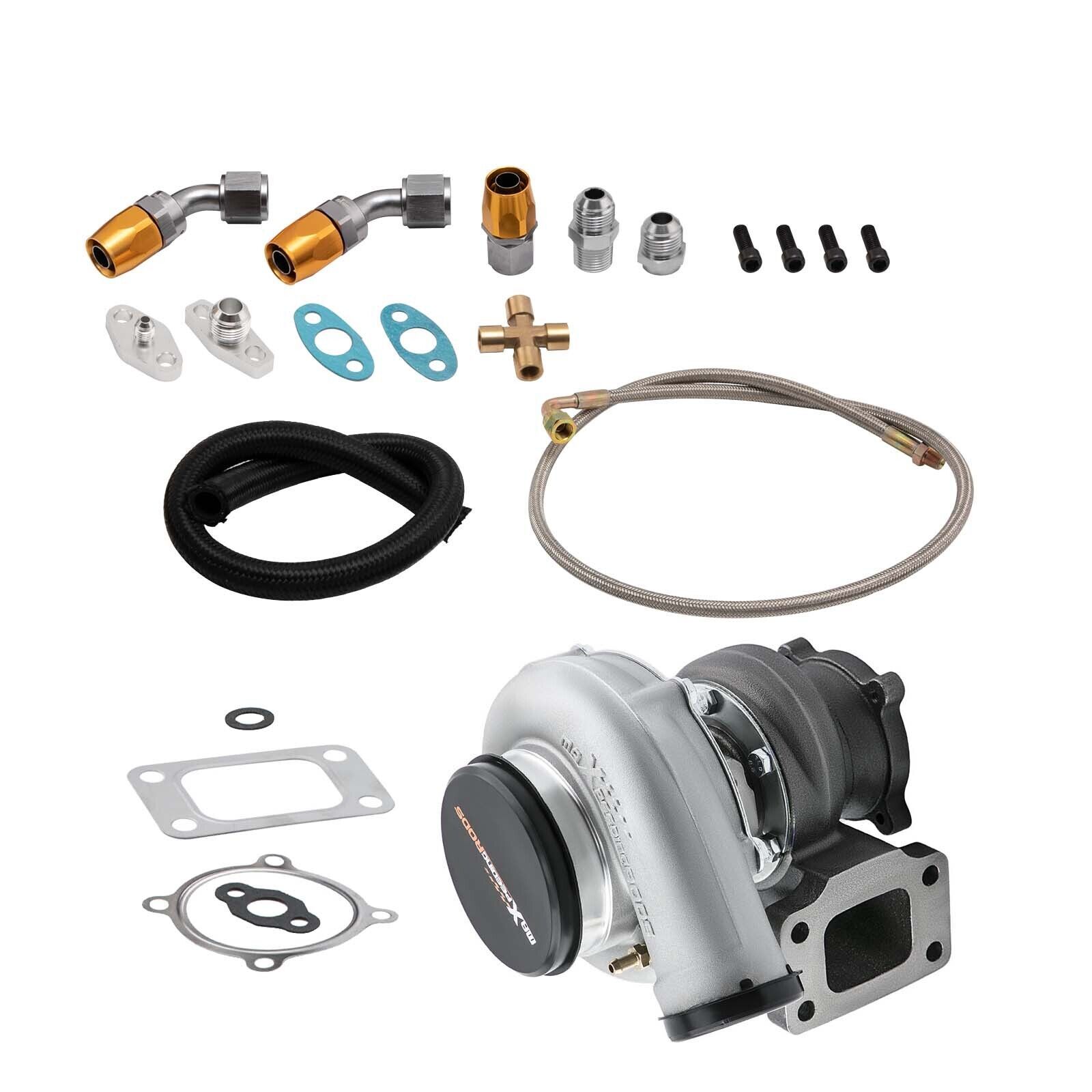 GT35 GT3582 GT3540 T3 AR.70 AR.63 FLOAT BEARING TURBO CHARGER W/Oil line kits