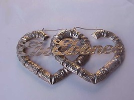 Vintage  Huge   Sterling Silver &quot;Ebonee&quot;   Earrings, 1970&#39;s - $260.46 CAD