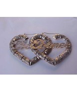 Vintage  Huge   Sterling Silver &quot;Ebonee&quot;   Earrings, 1970&#39;s - $260.58 CAD