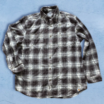 Carhartt Relaxed Fit  Plaid  Flannel  Shirt men size  XL  Cotton - £24.92 GBP