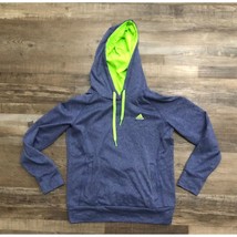 Adidas Youth Medium Blue & Green Hoodie Sweatshirt - $15.32