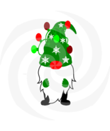 Gnome 10a-Digital ClipArt-Art Clip-Gift Tag-Notebook-Holiday-Gift Card. - $37.17 MXN