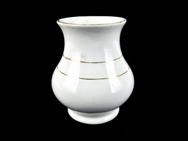 Porcelain Flower Vase, Mercer Pottery Company, Vintage/Antique, Off Whit... - $14.65