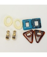 Vintage 1980&#39;s Interchangeable Pierced Earrings 3 Pair In One - €22,01 EUR