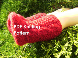 PDF Knitting Pattern - Knit Socks with Irish Aran Cables for an 18 Inch American - £2.36 GBP