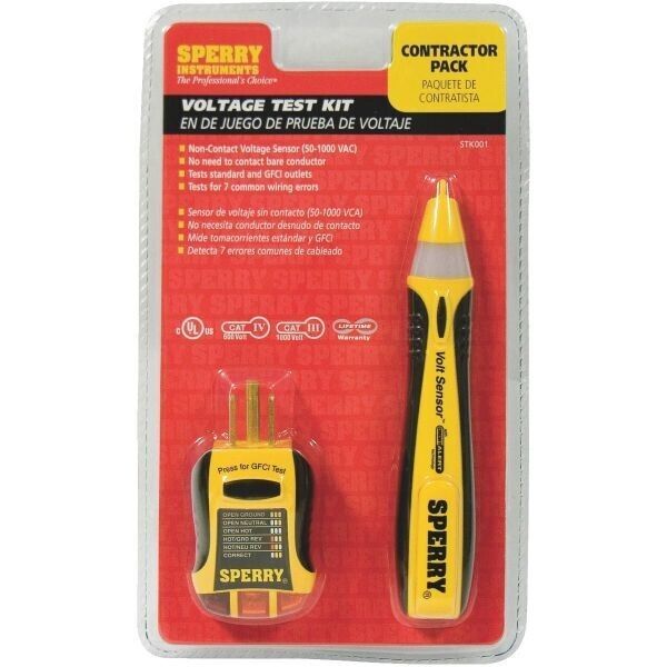 Gardner Bender STK001 Voltage Continuity Tester 50-1000 V Black/Yellow - $16.83