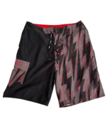 Tony Hawk  Board Shorts Mens Red/Black Size 36 Zig Zag unlined Surf Skat... - $33.33 CAD