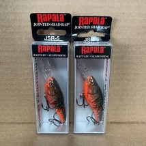 Lot Of 2 Rapala Jointed Shad Rap JSR-5. 1/4oz. Red Crawdad - £7.55 GBP