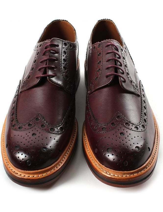 Herren Handarbeit aus echtem braunem Leder Oxford Brogue Wingtip Derby Schuhe 20