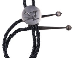 Vintage Hopi Sterling silver Overlay style bolo tie - £103.49 GBP