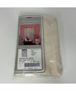 Vtg NEW Sears Moonglow Sheer Window Panel 84x60 027 Cameo Made in USA - $28.23