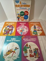 Set Of 5 Vintage 1981 Golden Fun at Home Workbooks Preschool ABC Arithmetic - £21.80 GBP