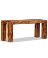 vidaXL Bench Sheesham Honey Brown Solid Sheesham Wood Medium Durable - $3,618.90 MXN